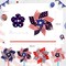 24 Pcs American Flag Patriotic Pinwheels 4th of July Pinwheels Red White and Blue Decorations Wind Spinners Outdoor Decor Windmills for Yard Garden, Independence Day Party Supplies
